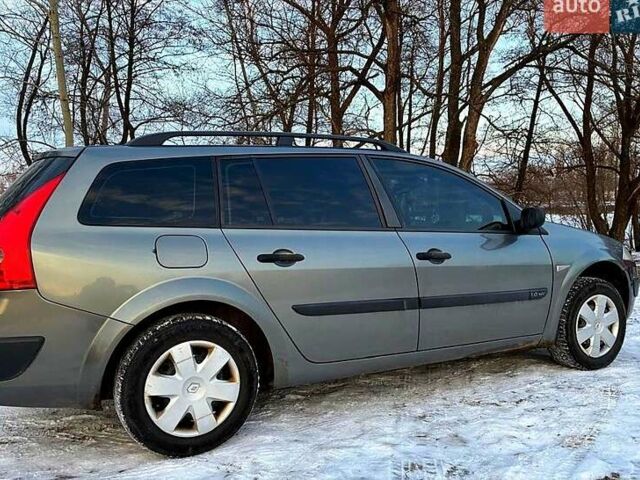 Сірий Рено Меган, об'ємом двигуна 1.6 л та пробігом 200 тис. км за 5150 $, фото 3 на Automoto.ua