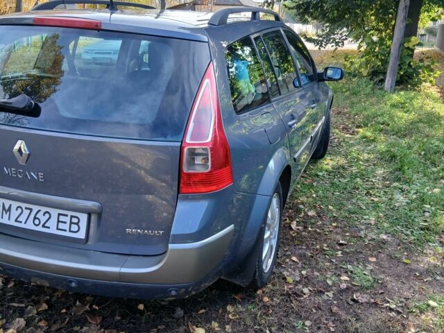 Рено Меган 2006 в Конотопе на Automoto.ua Серый Рено Меган, объемом двигателя 2 л и пробегом 219 тыс. км за 5600 $, фото 4 на Automoto.ua