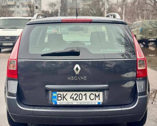 Серый Рено Меган, объемом двигателя 1.6 л и пробегом 231 тыс. км за 4750 $, фото 6 на Automoto.ua