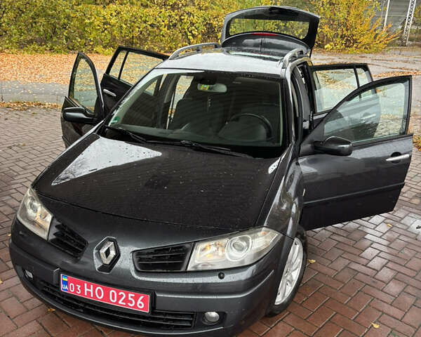 Серый Рено Меган, объемом двигателя 1.6 л и пробегом 210 тыс. км за 6150 $, фото 11 на Automoto.ua