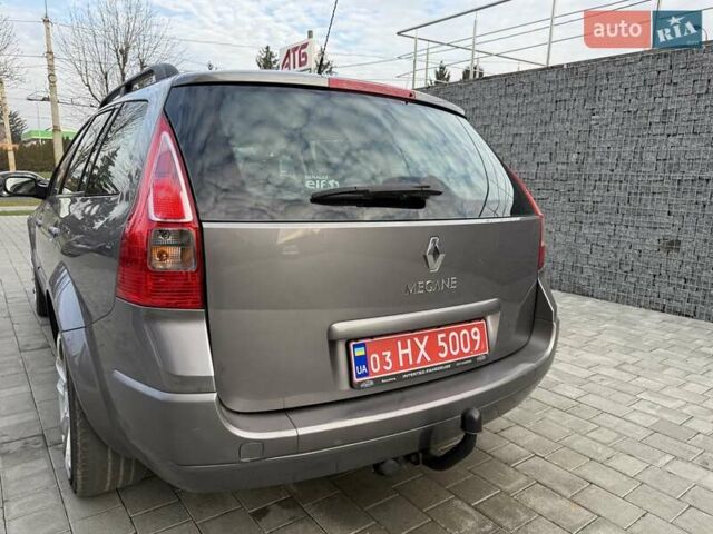 Серый Рено Меган, объемом двигателя 1.6 л и пробегом 195 тыс. км за 5850 $, фото 18 на Automoto.ua