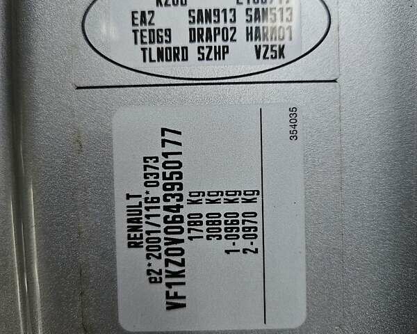 Серый Рено Меган, объемом двигателя 1.6 л и пробегом 195 тыс. км за 7850 $, фото 120 на Automoto.ua