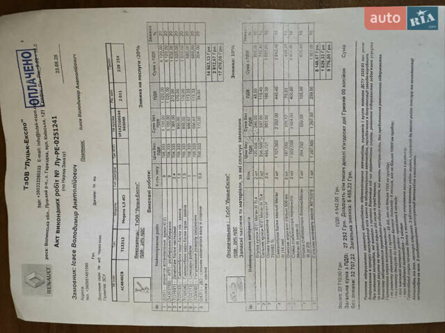 Серый Рено Меган, объемом двигателя 1.46 л и пробегом 232 тыс. км за 7650 $, фото 46 на Automoto.ua