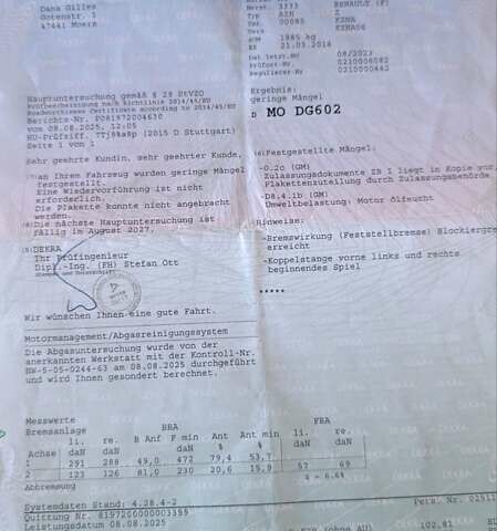 Серый Рено Меган, объемом двигателя 1.6 л и пробегом 188 тыс. км за 9450 $, фото 87 на Automoto.ua