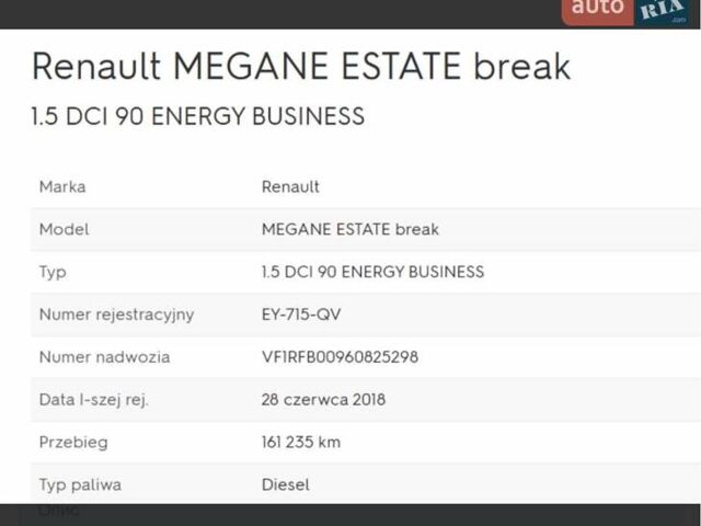 Серый Рено Меган, объемом двигателя 1.5 л и пробегом 165 тыс. км за 13900 $, фото 39 на Automoto.ua