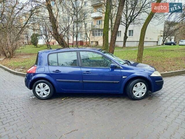 Синий Рено Меган, объемом двигателя 1.6 л и пробегом 191 тыс. км за 4000 $, фото 4 на Automoto.ua