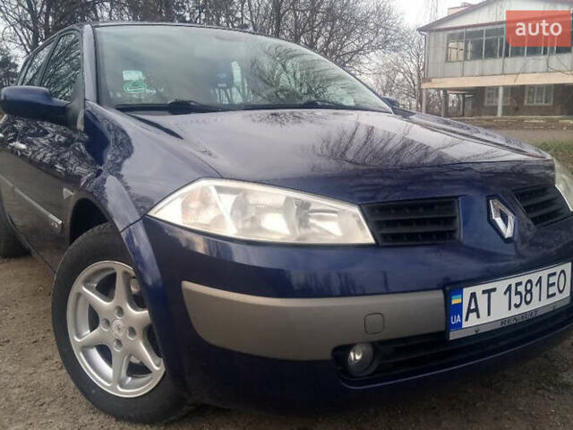 Синий Рено Меган, объемом двигателя 1.6 л и пробегом 181 тыс. км за 3750 $, фото 2 на Automoto.ua