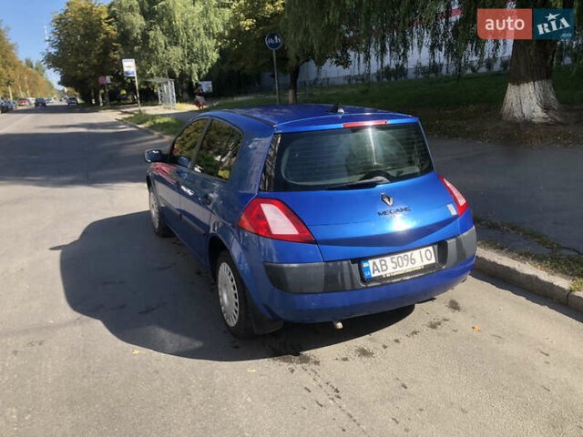 Синий Рено Меган, объемом двигателя 1.6 л и пробегом 228 тыс. км за 3400 $, фото 3 на Automoto.ua