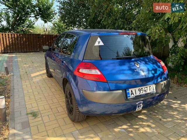 Синий Рено Меган, объемом двигателя 1.6 л и пробегом 203 тыс. км за 4200 $, фото 4 на Automoto.ua