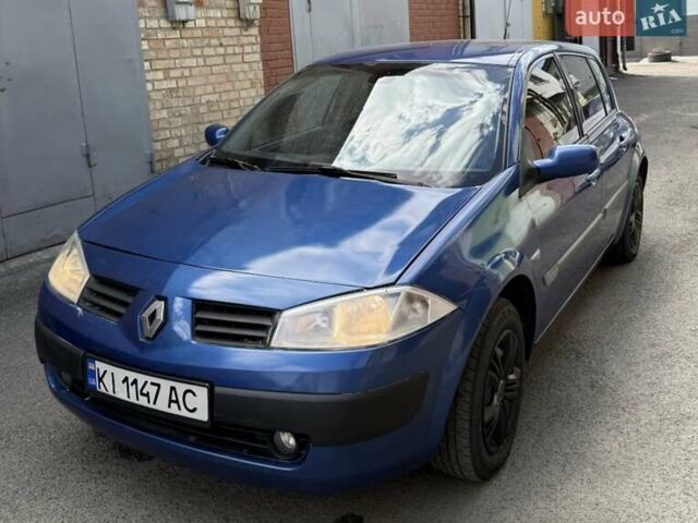 Синий Рено Меган, объемом двигателя 1.6 л и пробегом 212 тыс. км за 5077 $, фото 1 на Automoto.ua