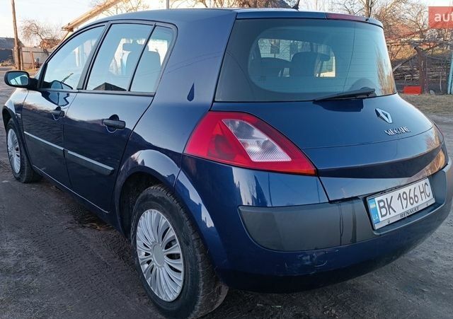 Синий Рено Меган, объемом двигателя 1.5 л и пробегом 367 тыс. км за 3350 $, фото 30 на Automoto.ua