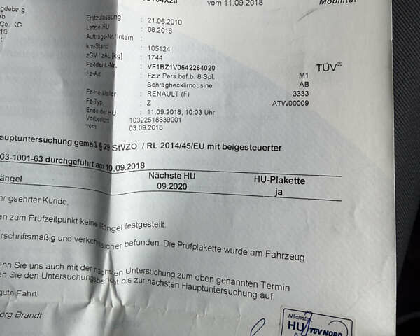 Синий Рено Меган, объемом двигателя 0 л и пробегом 200 тыс. км за 6600 $, фото 80 на Automoto.ua