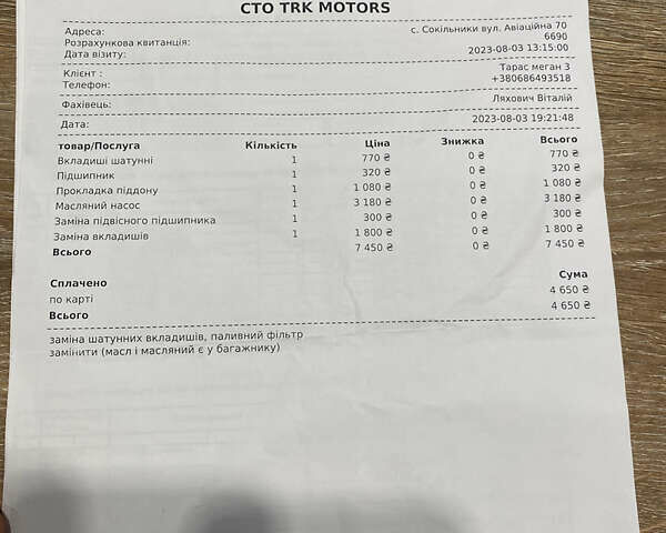 Синий Рено Меган, объемом двигателя 1.5 л и пробегом 255 тыс. км за 5999 $, фото 24 на Automoto.ua