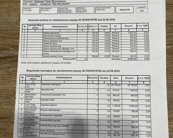 Синий Рено Меган, объемом двигателя 1.5 л и пробегом 255 тыс. км за 5999 $, фото 19 на Automoto.ua