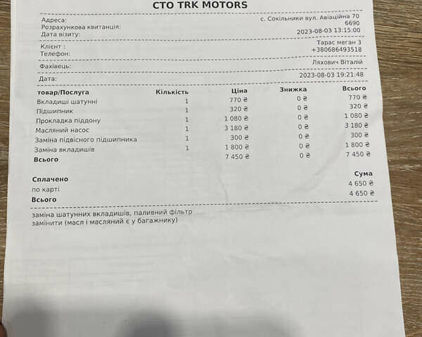 Синий Рено Меган, объемом двигателя 1.5 л и пробегом 255 тыс. км за 5999 $, фото 20 на Automoto.ua