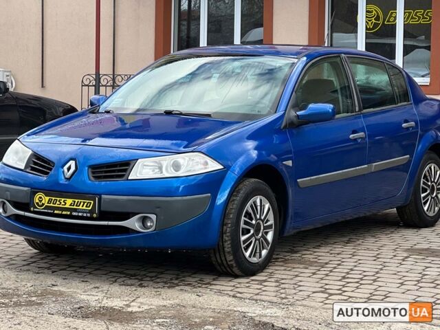 Синий Рено Меган, объемом двигателя 1.6 л и пробегом 255 тыс. км за 3999 $, фото 2 на Automoto.ua