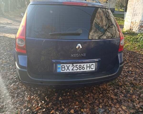 Синий Рено Меган, объемом двигателя 1.6 л и пробегом 252 тыс. км за 4200 $, фото 5 на Automoto.ua