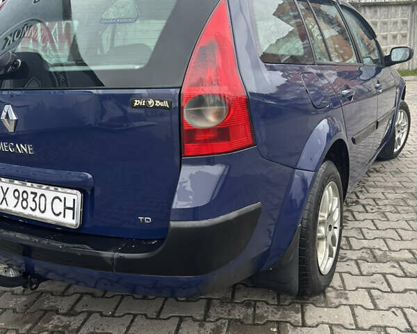 Синий Рено Меган, объемом двигателя 1.5 л и пробегом 210 тыс. км за 4800 $, фото 3 на Automoto.ua