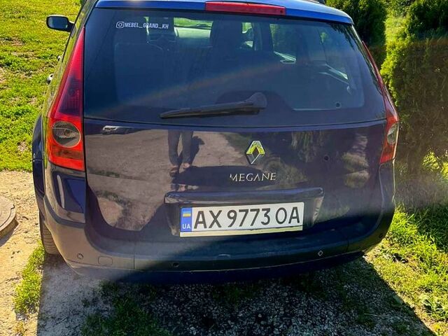 Синий Рено Меган, объемом двигателя 1.4 л и пробегом 255 тыс. км за 3700 $, фото 3 на Automoto.ua