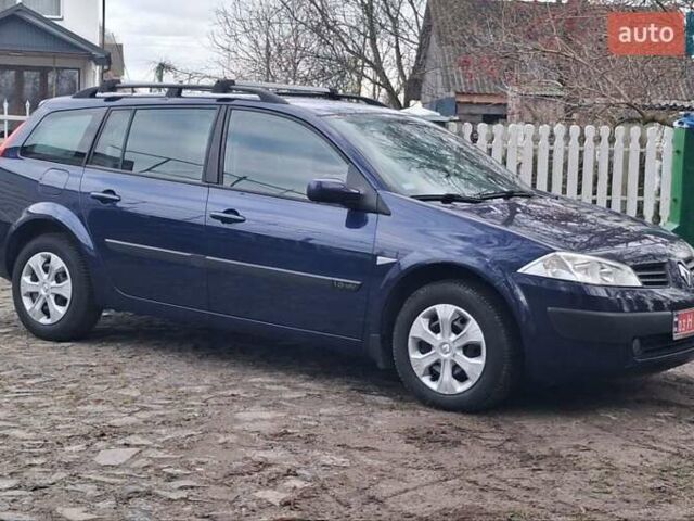 Синий Рено Меган, объемом двигателя 1.6 л и пробегом 198 тыс. км за 4599 $, фото 3 на Automoto.ua