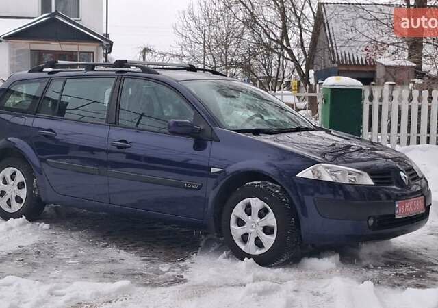Синий Рено Меган, объемом двигателя 1.6 л и пробегом 193 тыс. км за 4499 $, фото 1 на Automoto.ua