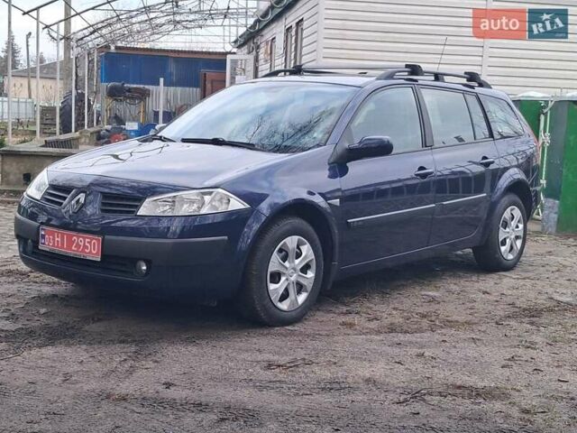 Синий Рено Меган, объемом двигателя 1.6 л и пробегом 198 тыс. км за 4599 $, фото 6 на Automoto.ua