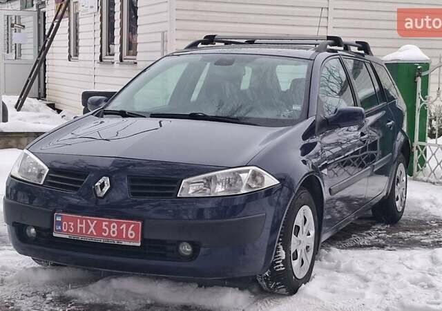 Синий Рено Меган, объемом двигателя 1.6 л и пробегом 193 тыс. км за 4499 $, фото 2 на Automoto.ua