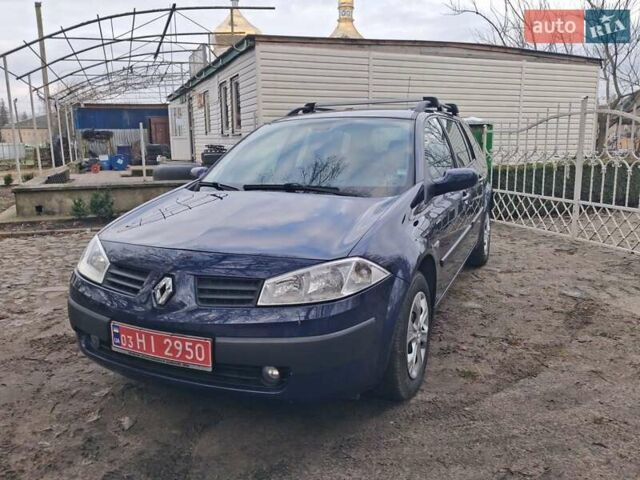 Синий Рено Меган, объемом двигателя 1.6 л и пробегом 198 тыс. км за 4599 $, фото 5 на Automoto.ua