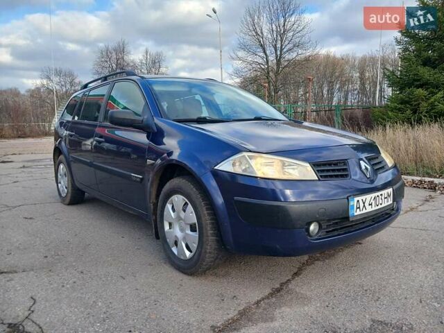 Синий Рено Меган, объемом двигателя 1.6 л и пробегом 377 тыс. км за 3950 $, фото 1 на Automoto.ua