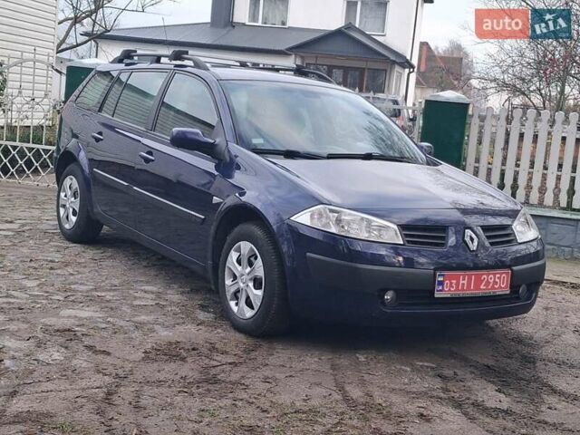 Синий Рено Меган, объемом двигателя 1.6 л и пробегом 198 тыс. км за 4599 $, фото 1 на Automoto.ua