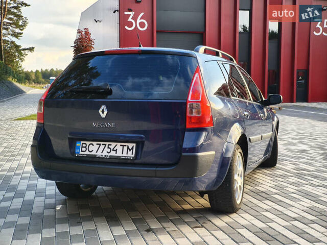 Синий Рено Меган, объемом двигателя 1.6 л и пробегом 225 тыс. км за 3850 $, фото 2 на Automoto.ua