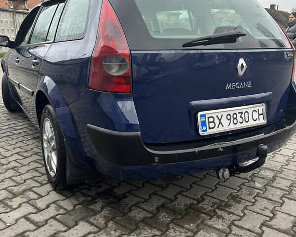 Синий Рено Меган, объемом двигателя 1.5 л и пробегом 210 тыс. км за 4800 $, фото 4 на Automoto.ua
