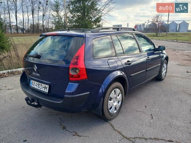 Синий Рено Меган, объемом двигателя 1.6 л и пробегом 377 тыс. км за 3950 $, фото 4 на Automoto.ua