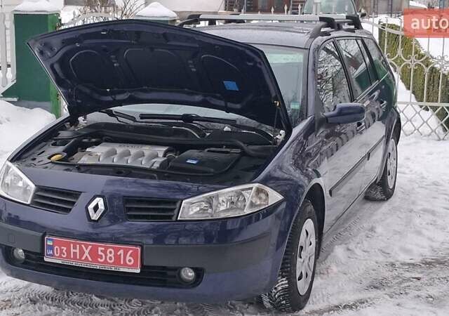 Синий Рено Меган, объемом двигателя 1.6 л и пробегом 193 тыс. км за 4499 $, фото 14 на Automoto.ua