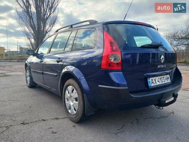 Синий Рено Меган, объемом двигателя 1.6 л и пробегом 377 тыс. км за 3950 $, фото 2 на Automoto.ua