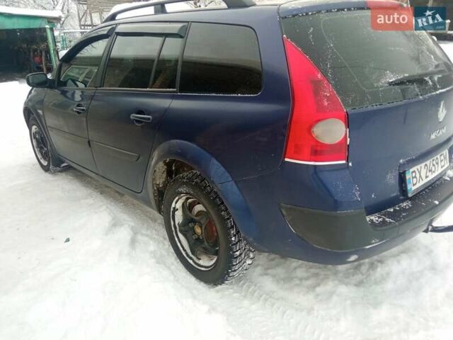 Синий Рено Меган, объемом двигателя 1.6 л и пробегом 217 тыс. км за 4100 $, фото 2 на Automoto.ua