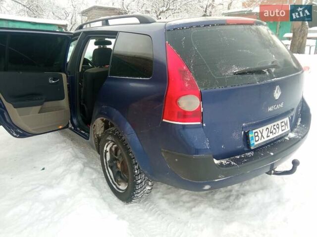 Синий Рено Меган, объемом двигателя 1.6 л и пробегом 217 тыс. км за 4100 $, фото 9 на Automoto.ua
