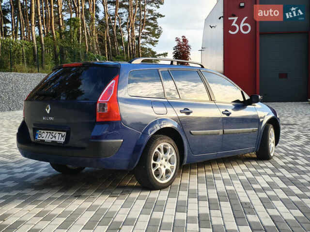 Синий Рено Меган, объемом двигателя 1.6 л и пробегом 225 тыс. км за 3850 $, фото 3 на Automoto.ua