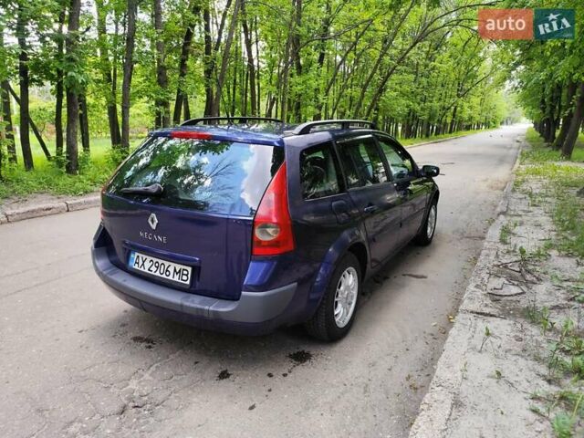Синий Рено Меган, объемом двигателя 1.6 л и пробегом 260 тыс. км за 3950 $, фото 4 на Automoto.ua