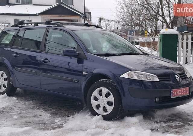 Синий Рено Меган, объемом двигателя 1.6 л и пробегом 193 тыс. км за 4499 $, фото 4 на Automoto.ua