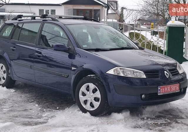Синий Рено Меган, объемом двигателя 1.6 л и пробегом 193 тыс. км за 4499 $, фото 8 на Automoto.ua