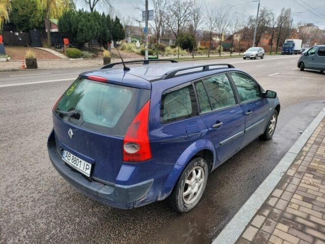 Синий Рено Меган, объемом двигателя 1.6 л и пробегом 283 тыс. км за 2200 $, фото 4 на Automoto.ua