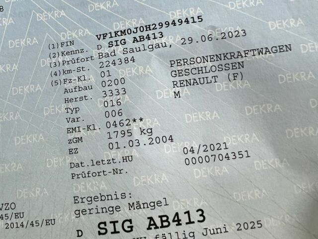 Синій Рено Меган, об'ємом двигуна 1.6 л та пробігом 225 тис. км за 5250 $, фото 12 на Automoto.ua