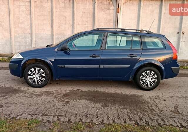 Синий Рено Меган, объемом двигателя 1.6 л и пробегом 205 тыс. км за 3650 $, фото 12 на Automoto.ua