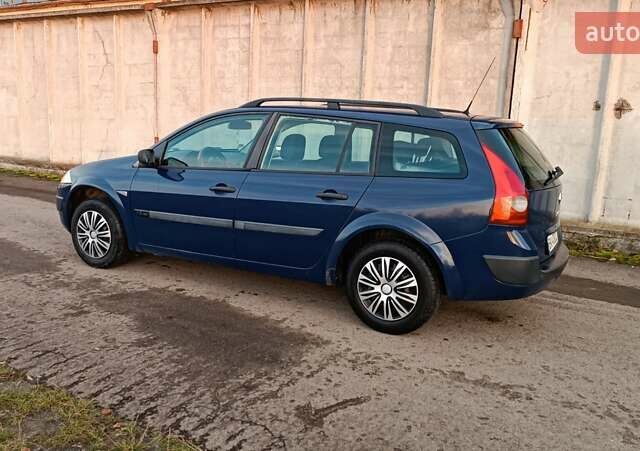 Синий Рено Меган, объемом двигателя 1.6 л и пробегом 205 тыс. км за 3650 $, фото 13 на Automoto.ua