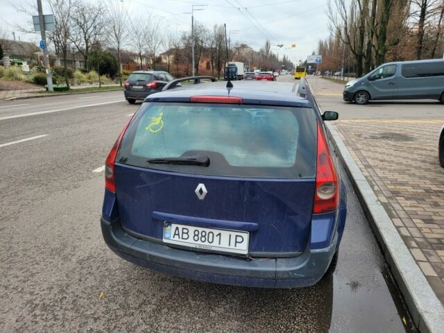 Синий Рено Меган, объемом двигателя 1.6 л и пробегом 283 тыс. км за 2200 $, фото 3 на Automoto.ua