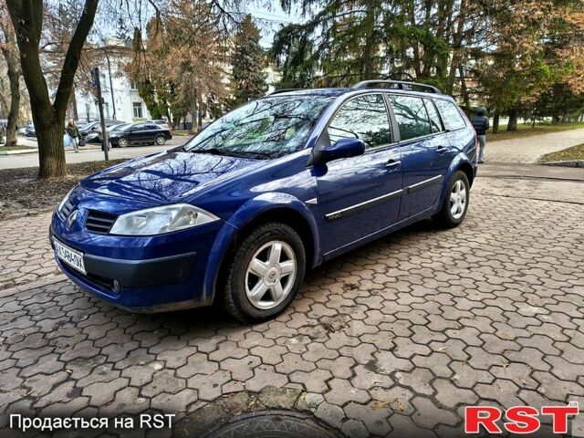 Синий Рено Меган, объемом двигателя 1.9 л и пробегом 242 тыс. км за 3800 $, фото 1 на Automoto.ua