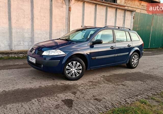 Синий Рено Меган, объемом двигателя 1.6 л и пробегом 205 тыс. км за 3650 $, фото 11 на Automoto.ua