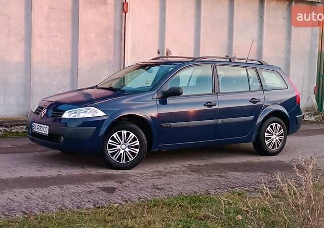 Синий Рено Меган, объемом двигателя 1.6 л и пробегом 205 тыс. км за 3650 $, фото 7 на Automoto.ua