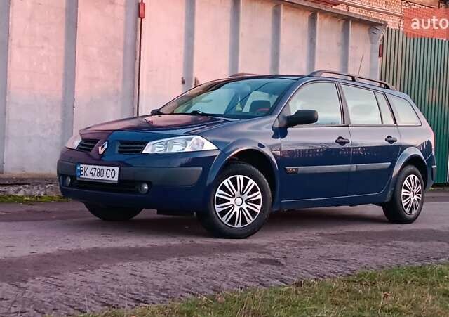 Синий Рено Меган, объемом двигателя 1.6 л и пробегом 205 тыс. км за 3650 $, фото 1 на Automoto.ua